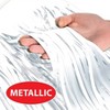 Beistle 2-Ply Metallic Fringe Drape, 15" x 10', (1/Pkg) White - 4 of 4