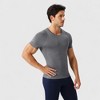 Anna-Kaci Active Men's Fitted Short Sleeve Performance T-Shirt with Stretch Fabric and Moisture-Wicking Comfort - 3 of 4