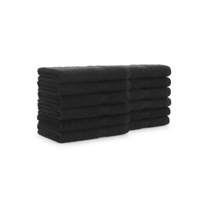Arkwright True Color Hand Towels - (Pack of 12) Lightweight Absorbent Bathroom Towel, Quick Dry Linen, 16 x 27 in - 1 of 4