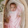 Bleu La La , 100% Luxury Organic Cotton Ribbed Baby Swaddle Blanket for Newborn and Infant Boys and Girls - 4 of 4