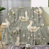 Flannel Blanket Soft Cozy Vintage Style with Cute Duck Floral Print,Christmas Gift. - 2 of 4
