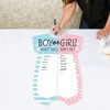 Big Dot of Happiness Baby Gender Reveal - Baby Bodysuit Guest Book Sign - Team Boy or Girl Party Guestbook Alternative - Signature Mat - 2 of 4