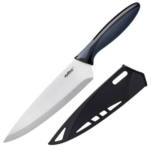  Zyliss Chef's Knife With Sheath Cover - Stainless Steel Knife -  Fruit, Vegetable, Herbs And Meats Knife - Travel Knife With Safety Kitchen  Blade Guards - Dishwasher & Hand Wash Safe 