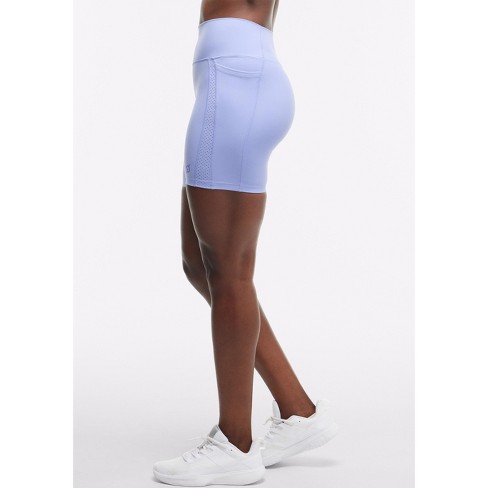 Peloton Women's Cadent 7" Laser Perforated Bike Short, Ice Blue - image 1 of 4