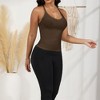 Anna-Kaci Active Women's Deep V-Neck Tank Top with Slim Fit and Adjustable Strap Detail - 2 of 4
