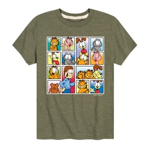 Boys' - Garfield - Friends Short Sleeve Graphic T-Shirt - 1 of 4