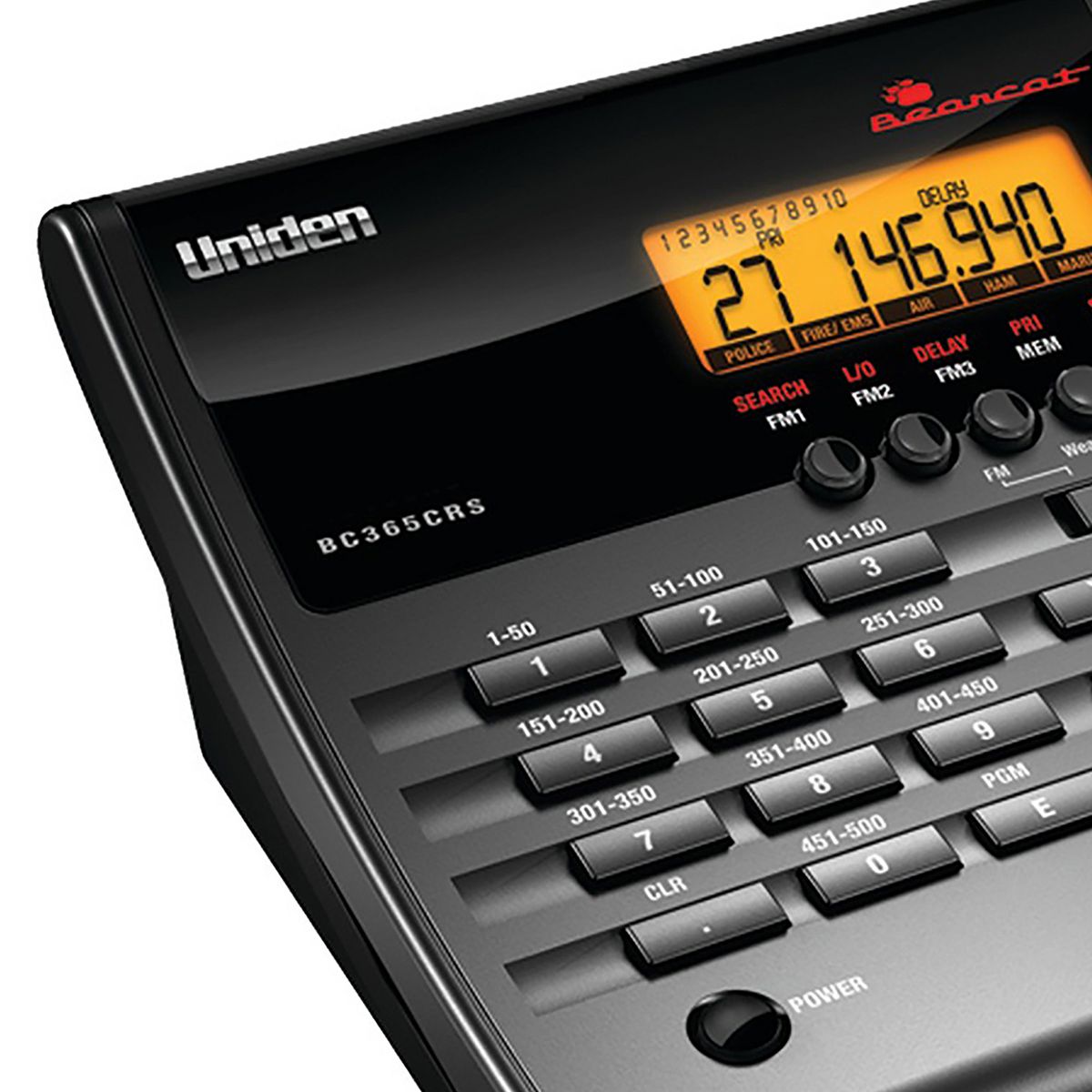 Uniden® 500-Channel Radio Scanner with Weather Alert, Black, BC365CRS - thumbnail 2