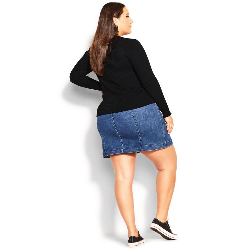 Women's Plus Size Ella Sweater - black | CCX, 4 of 7