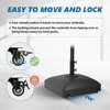 125lb Capacity Fillable Mobile Patio Umbrella Base Heavy Duty Square Market Stand for Outdoor with 4 Wheels - 2 of 4