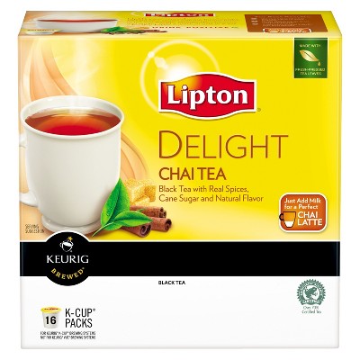 Lipton Delight Chai Tea K Cup Pods 16ct Brickseek