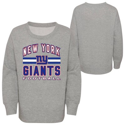 New York Giants Neutral Colour Wordmark Crew Sweatshirt - Mens - Big & Tall