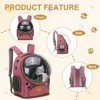Unique Bargains Pet Portable Travel Backpack for Small Pet with Transparent Cover 1 Pc - 4 of 4