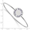 Black Bow Jewelry Sterling Silver Kappa Kappa Gamma Greek Life Bangle Bracelet 8 Inch - image 2 of 3