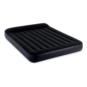 INTEX 64149ED Dura-Beam Standard Pillow Rest Air Mattress: Fiber-Tech – Queen Size – Built-in Electric Pump – 10in Bed Height – 600lb Weight Capacity - 1 of 4