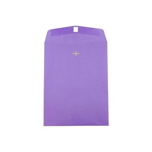 JAM Paper Open End Clasp Catalog Envelope 9" x 12" Violet 100/Box (900906767) - 1 of 4