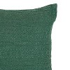 18x18 Outdoor Indoor Subtle Geo Filled Throw Pillow Green Polyester by Foreside Home & Garden - 3 of 4