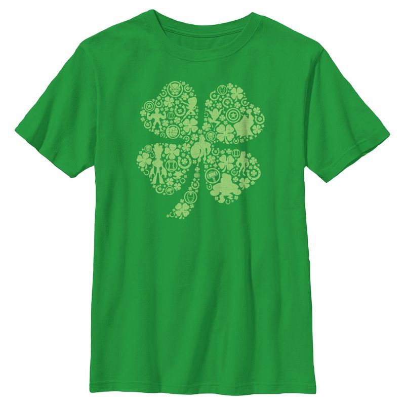 Boy's Marvel St. Patrick's Day Avenger Icons T-Shirt, 1 of 5
