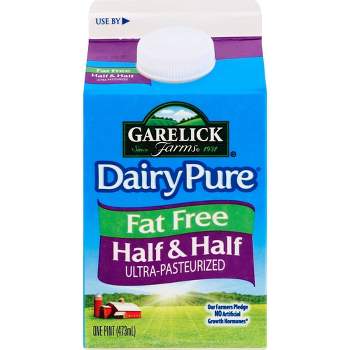 Garelick Farms DairyPure Fat-Free Half & Half - 16 fl oz (1pt)