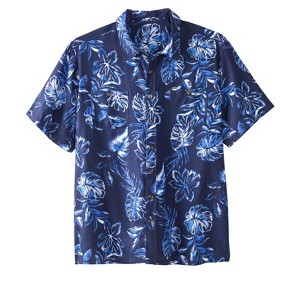 KingSize Men's Big & Tall Short-Sleeve Linen Shirt - 1 of 4