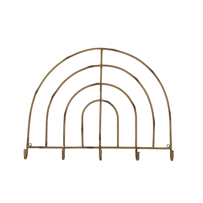5 Hook Metal Wall Hanger by Foreside Home & Garden, 1 of 8
