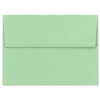 LUX A7 Invitation Envelopes 5 1/4 x 7 1/4 50/Box Pastel Green SH4280-04-50