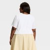 Women's Cropped Bubble T-Shirt - A New Day™ - 2 of 3