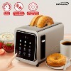 Brentwood 2-Slice 1,100-Watt Touch-Screen Digital Toaster with Extra-Wide Slots, Stainless Steel in Silver - 2 of 4