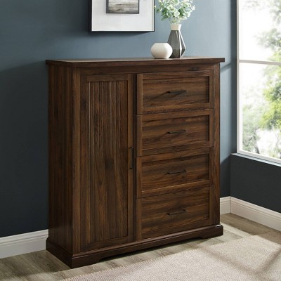 Saracina Home Hooper Transitional Combination Vertical Dresser Wardrobe