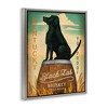 Stupell Industries Black Lab W. Vintage Sign Floater Framed Canvas Wall Art - 3 of 4