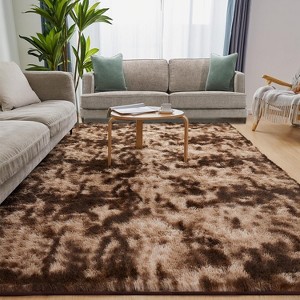 LOVEVOOK Area Rugs for Living Room Bedroom, Fluffy Shag Rugs, Modern Indoor Floor Carpet for Home Decor Aesthetic 4x6 Feet - 1 of 4