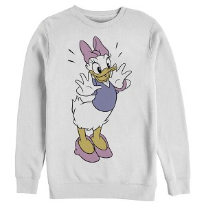 Men's Mickey & Friends Daisy Duck Surprise Sweatshirt - 1 of 4