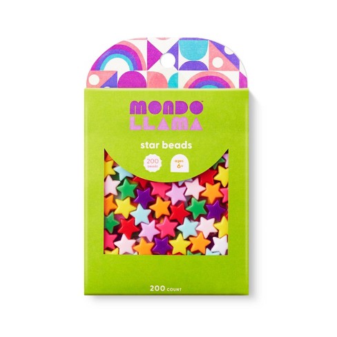 200ct Plastic Star Beads - Mondo Llama™ : Target