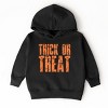 Trick or Treat Block Distressed - Toddler Hoodie - 2 of 4