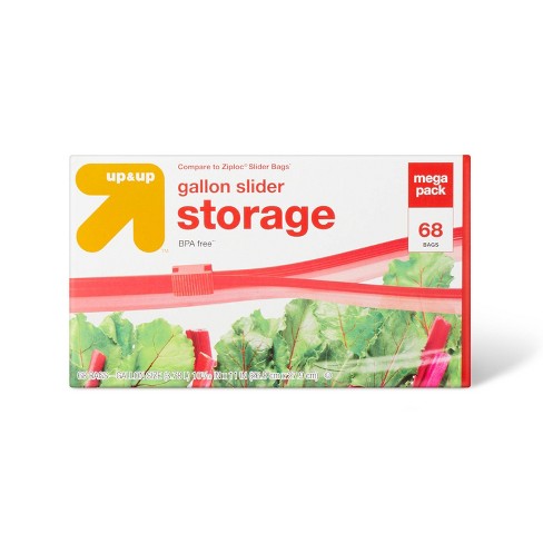 Ziploc Slider Storage Bags, Gallon - 15 count