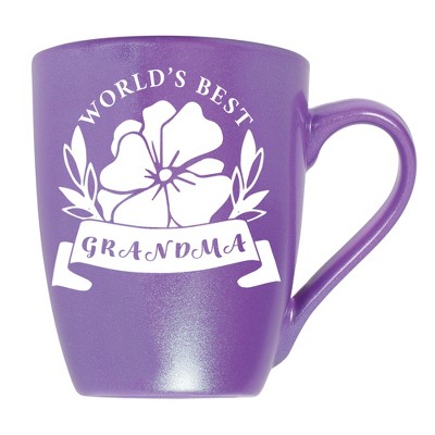 Elanze Designs World'S Best Grandma Passion Purple 10 ounce New Bone China Coffee Cup Mug