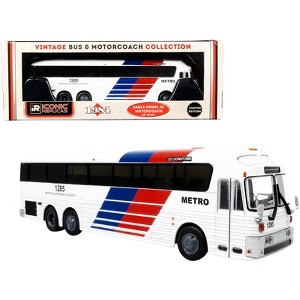 1984 Eagle Model 10 Motorcoach Bus #222 "Grand Parkway Downtown" Houston (Texas) 1/87 (HO) Diecast Model by Iconic Replicas - 1 of 3