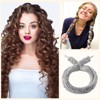 NAYSAYE Satin Heatless Curler Overnight Soft Wave DIY No Heat Curling Set for All Hair Types, Gray, 14"*3"*3" - 2 of 4