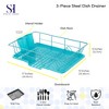 Steel 3-Piece Countertop Dish Drainer by Sweet Home Collection® - 2 of 4