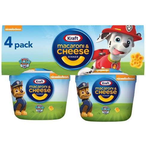 kort tandpine Displacement Kraft Paw Patrol Shapes Mac & Cheese Cups - 7.6oz/4ct : Target