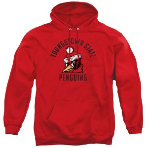 Youngstown State University Official Ysu Penguins Logo Adult Pull-Over Hoodie, Red - 1 of 4