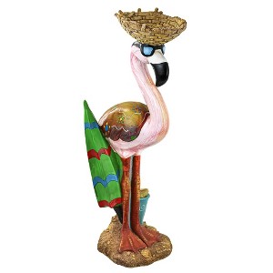 Design Toscano Luau Larry the Flamingo Pink Flamingo Garden Statue - 1 of 4