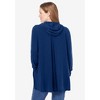 Woman Within Plus Size Pleat-Back Swing Hoodie Sweatshirt - 3 of 4