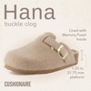 CUSHIONAIRE Hana Womens Clogs | Comfortable Vegan Suede Clogs for Women | Slip On Potato Shoes with Cork Footbed & Arch Support | Memory Foam - 2 of 4