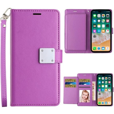 Entronix Case Compatible with Galaxy S23 Ultra - Foldable Leather Wallet, Card Holder & Lanyard