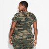 Women's Camo Print "Princess" Short Sleeve Graphic Baby T-Shirt - Green - 2 of 3