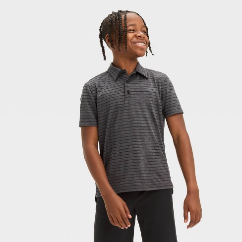 Boys Golf Striped Polo Shirt All In Motion Target