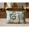 Snowman Climaweave Pillow – Season’s Frost Winter Accent 18x13 inch by Manual Woodworkers and Weavers - 2 of 3