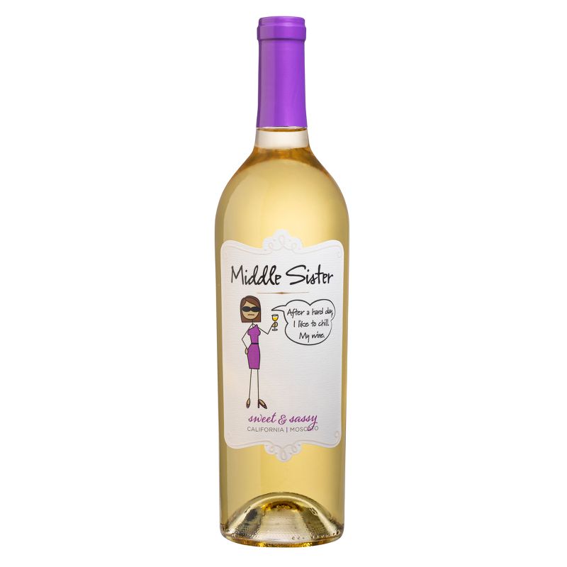 Middle Sister Moscato White Wine - 750ml Bottle, 1 of 6