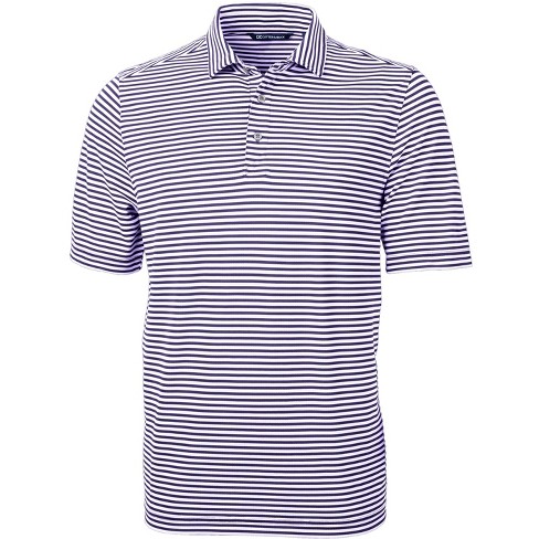 Cutter & Buck Virtue Eco Pique Stripe Recycled Mens Big And Tall Polo ...