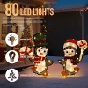 SEVOBAL Inflatable Holiday Decorations Set of 2 Penguin and Candy Cane Christmas Decorations for Xmas Decor Holiday Displays, Multi, 20.5"*7.9"*21.7" - 2 of 4